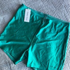 Outdoor Voices teal 4inch Beam shorts